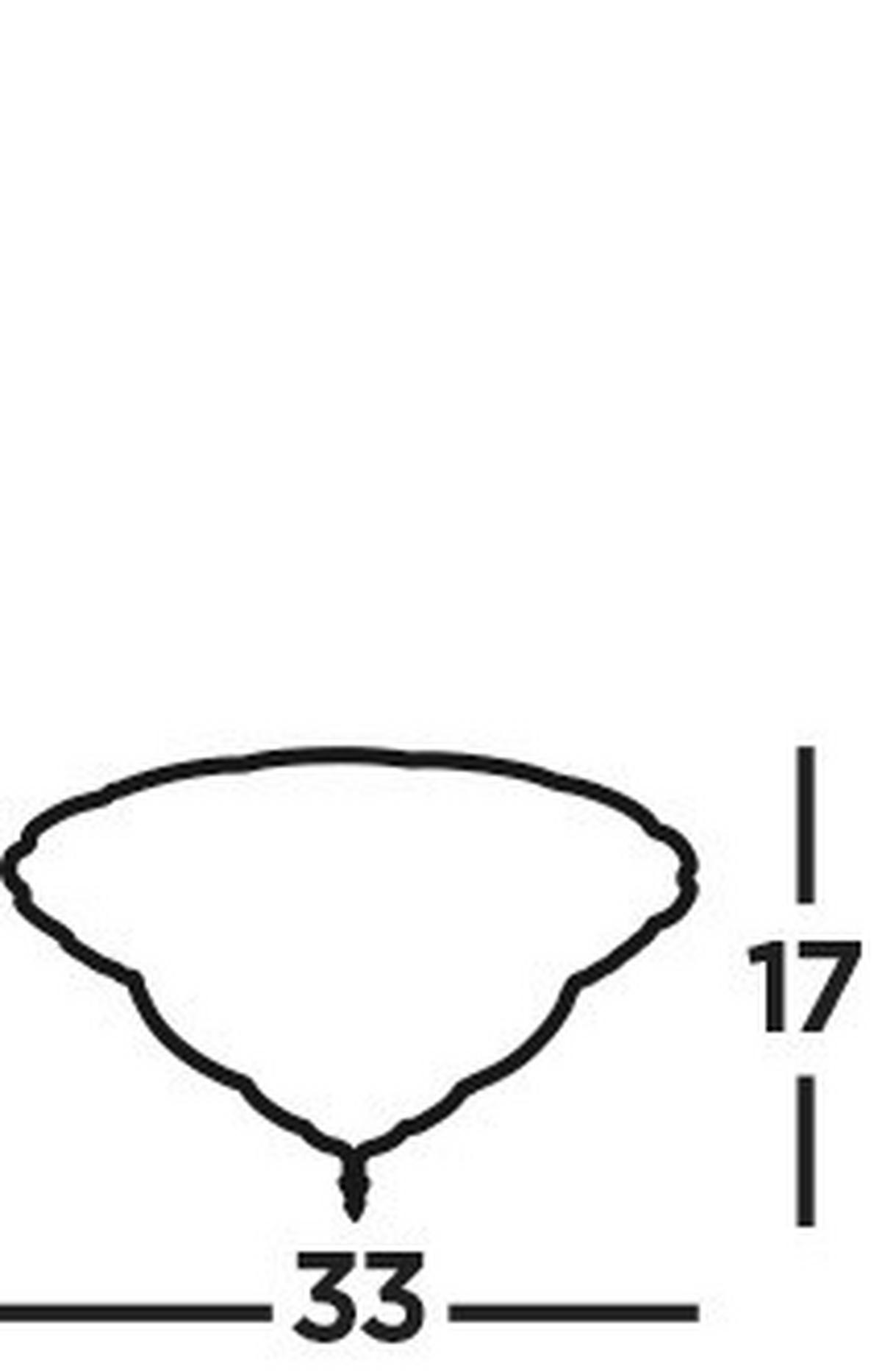 TAKLAMPA Derby Flush 33/17 cm  - mässingsfärgad, Basics, metall/glas (33/17cm)