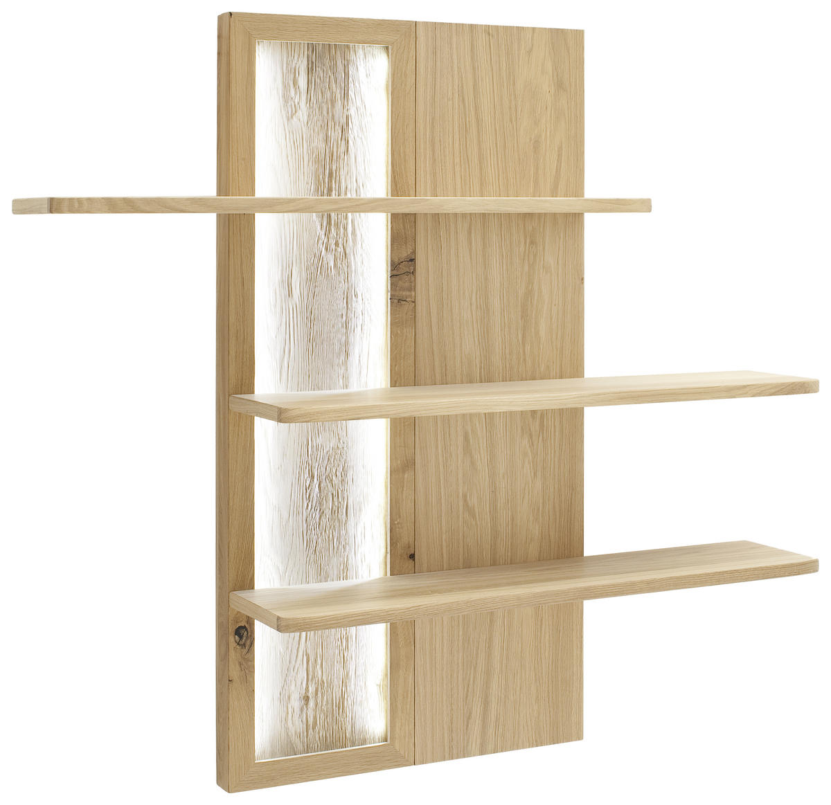 NÁSTĚNNÝ REGÁL, barvy dubu - barvy dubu, Design, dřevo/kompozitní dřevo (121/26/115cm) - Livetastic