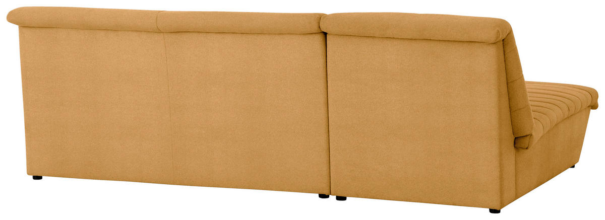 ECKSOFA in Webstoff Senfgelb  168/274 cm  - Senfgelb/Schwarz, Design, Kunststoff/Textil (168/274cm) - LOOKS by W.Joop