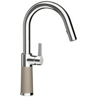 KÜCHENARMATUR 555120TWI  - Chromfarben/Beige, Basics, Stein/Metall (5,2/37,7/20cm) - Schock