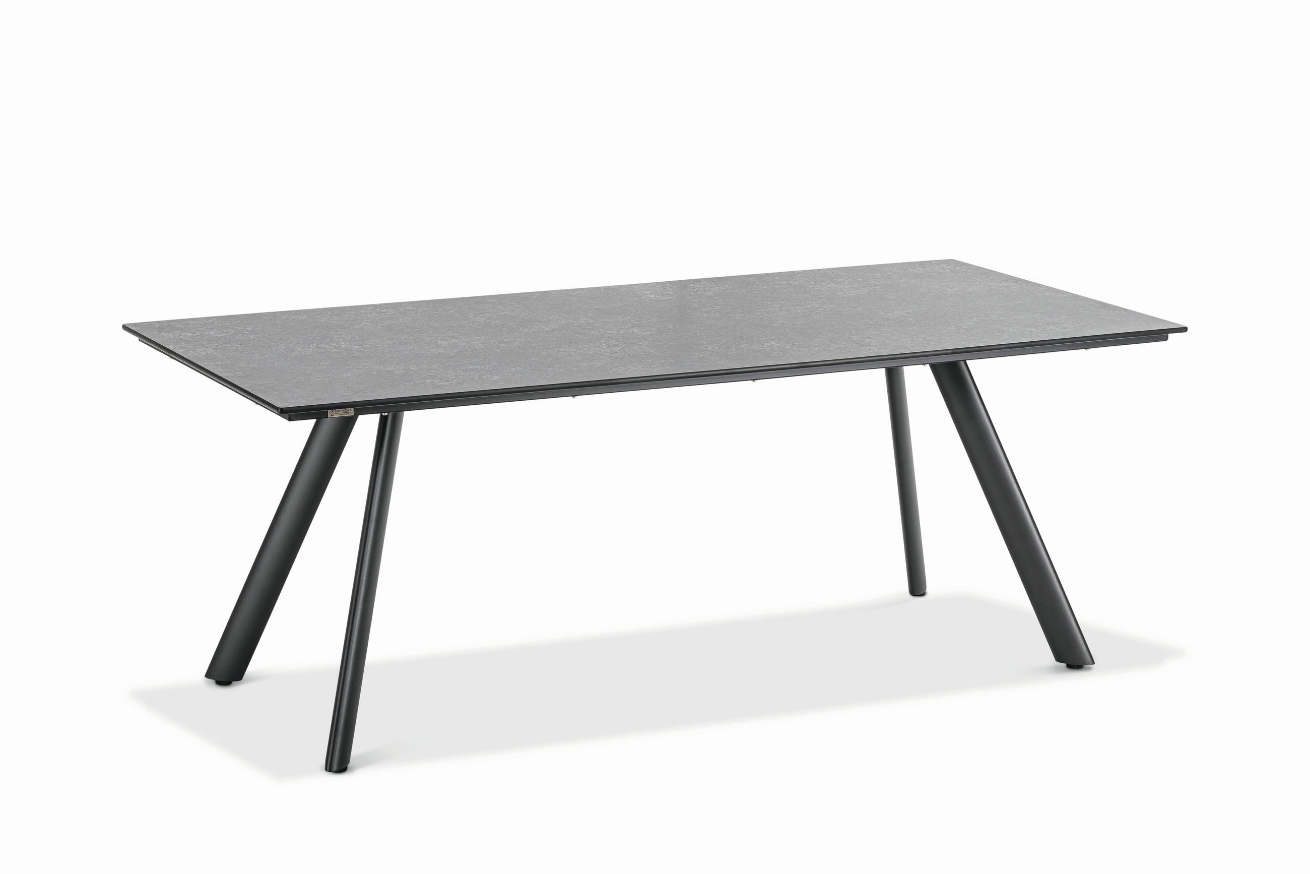 GARTENTISCH Kunststoff Anthrazit, Grau rechteckig  - Anthrazit/Grau, Design, Kunststoff/Metall (160/95/76cm)