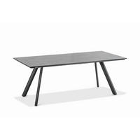 GARTENTISCH Kunststoff Anthrazit, Grau rechteckig  - Anthrazit/Grau, Design, Kunststoff/Metall (160/95/76cm)