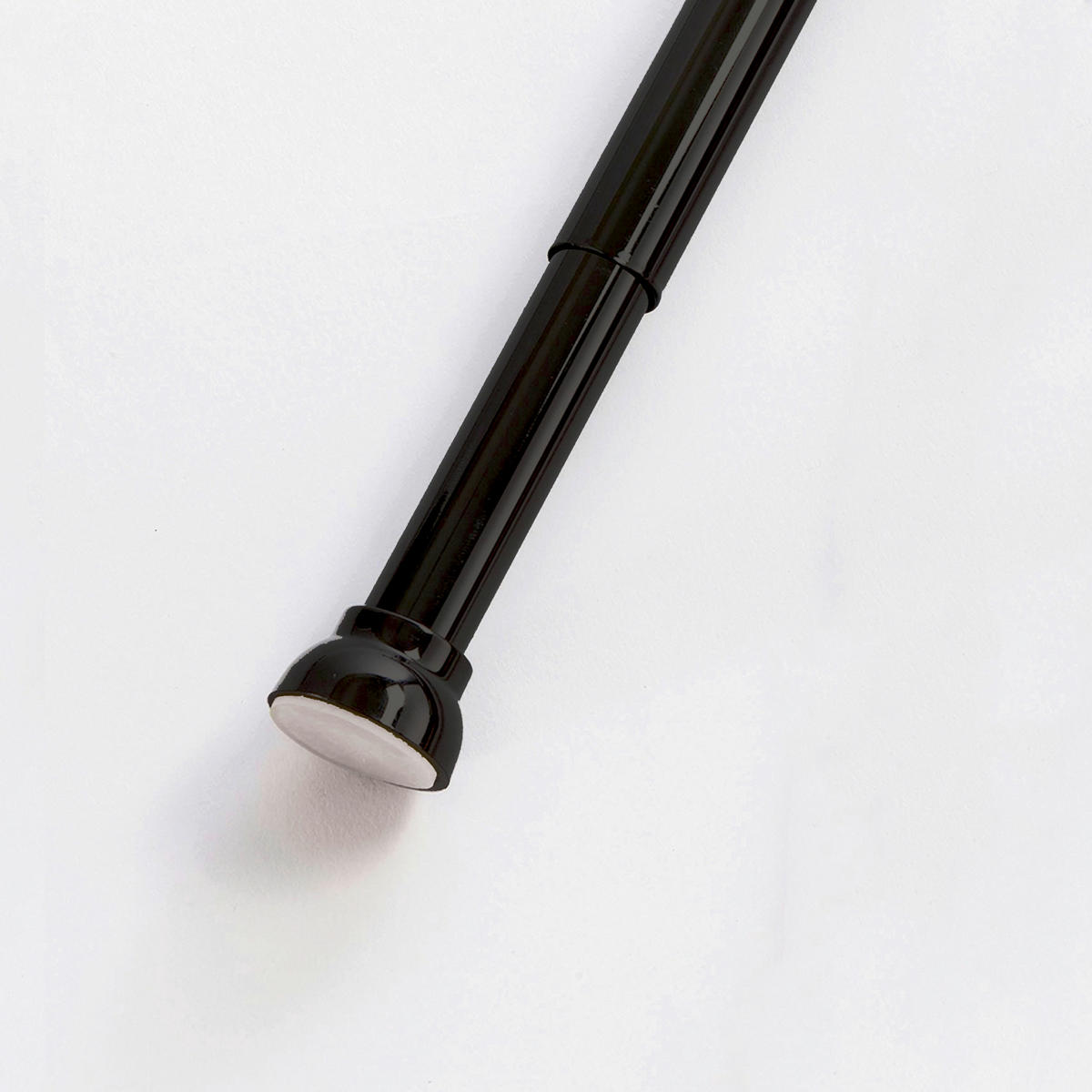 DUSCHVORHANGSTANGE KRETA 75-125 cm  - Schwarz, Basics, Metall (75-125cm) - Spirella