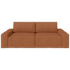 SCHLAFSOFA in Textil Rostfarben  - Rostfarben/Schwarz, Konventionell, Kunststoff/Textil (256/83/115cm) - Carryhome