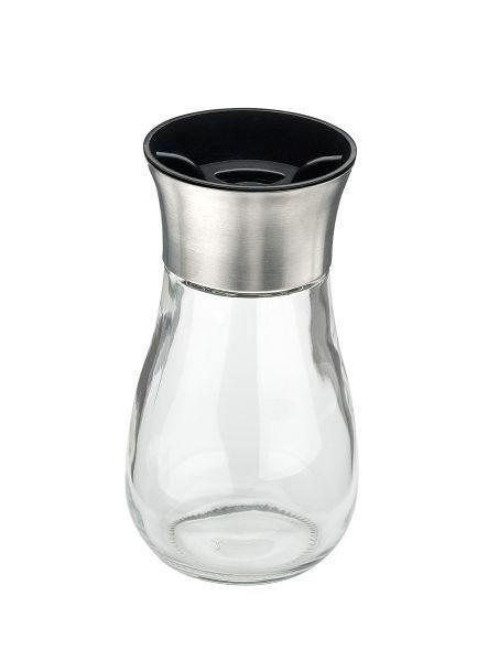 GEWÜRZGLAS - Schwarz, Basics, Glas/Kunststoff (11cm) - Justinus