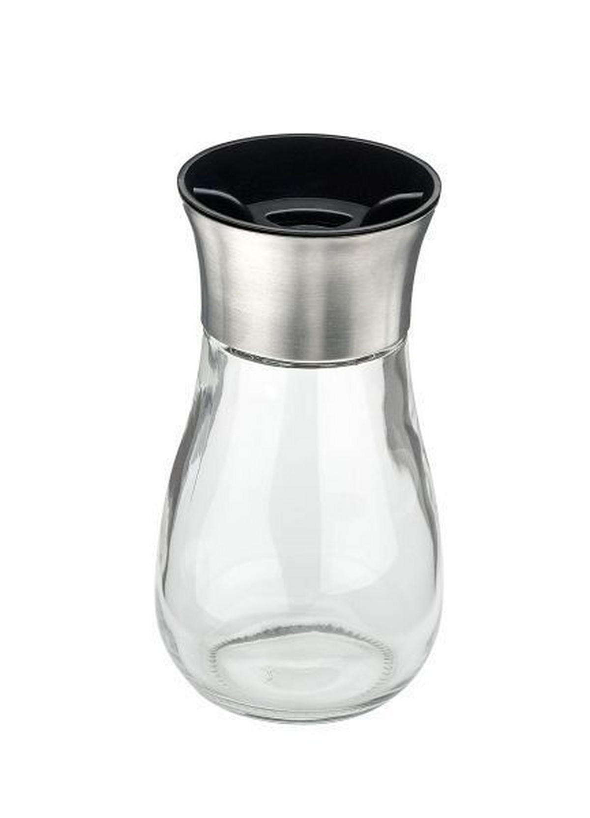 GEWÜRZGLAS - Schwarz, Basics, Glas/Kunststoff (11cm) - Justinus