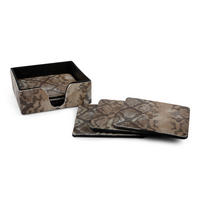 UNDERLÄGG 6 delar  - beige/svart, Basics, plast (11,5/4/11,5cm)