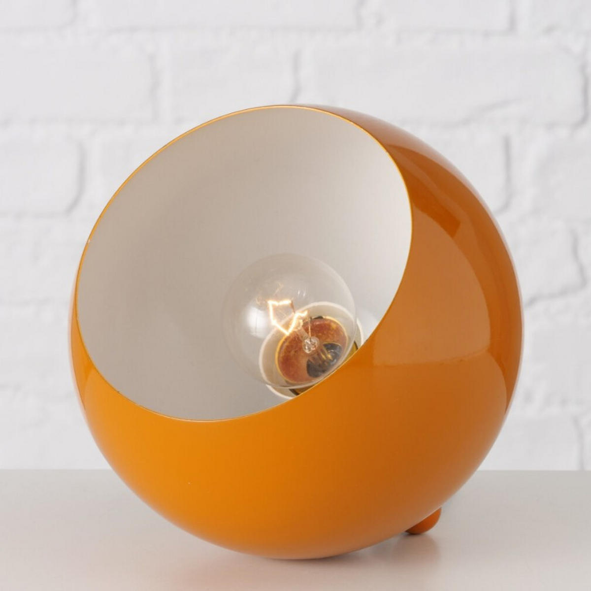 TISCHLEUCHTE  15/15/15 cm    - Orange, Basics, Metall (15/15/15cm) - Boltze Home