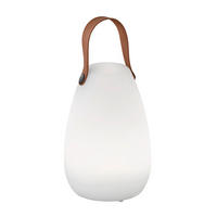 AKKU-TISCHLEUCHTE Ruby 14/20 cm  - Weiß, Trend, Kunststoff (14/20cm)