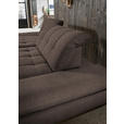 ECKSOFA in Mikrofaser Hellbraun  198/290 cm  - Hellbraun/Schwarz, Design, Textil/Metall (198/290cm) - Xora