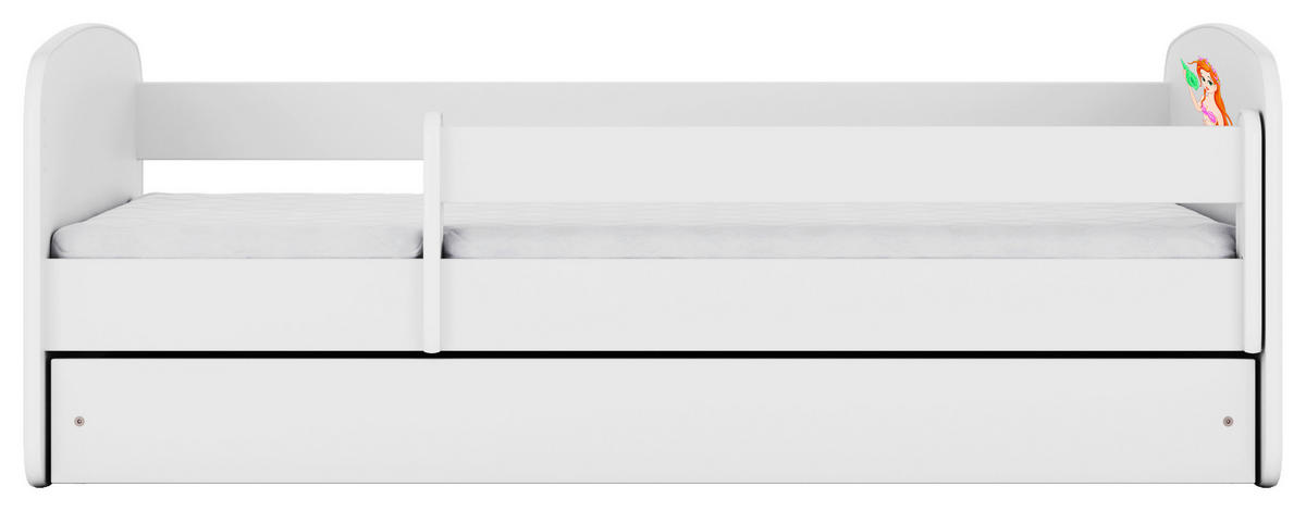 KINDER-/JUNIORBETT 80/160 cm  in Weiß  - Birkefarben/Weiß, MODERN, Holz/Holzwerkstoff (80/160cm) - MID.YOU