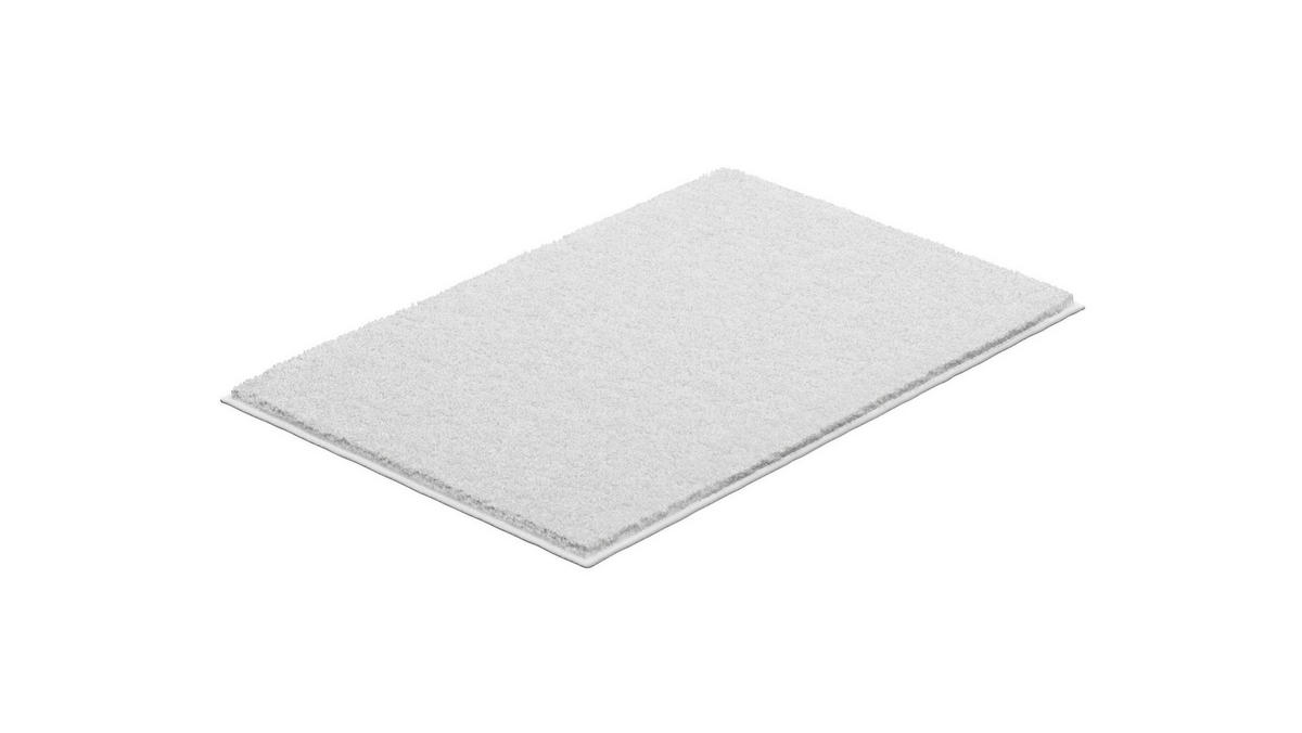 BADEMATTE Weiß 60/90 cm  - Weiß, Basics, Kunststoff/Textil (60/90cm) - Grund