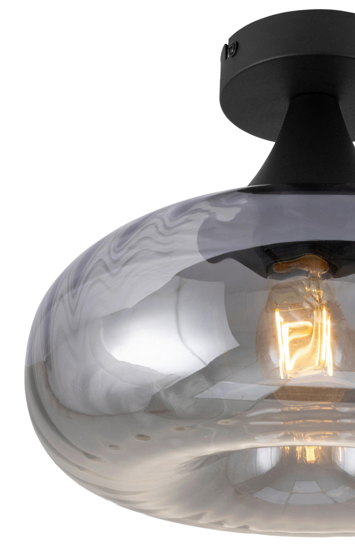 DECKENLEUCHTE 28/23 cm   - Design, Glas/Metall (28/23cm) - Collet's Monde