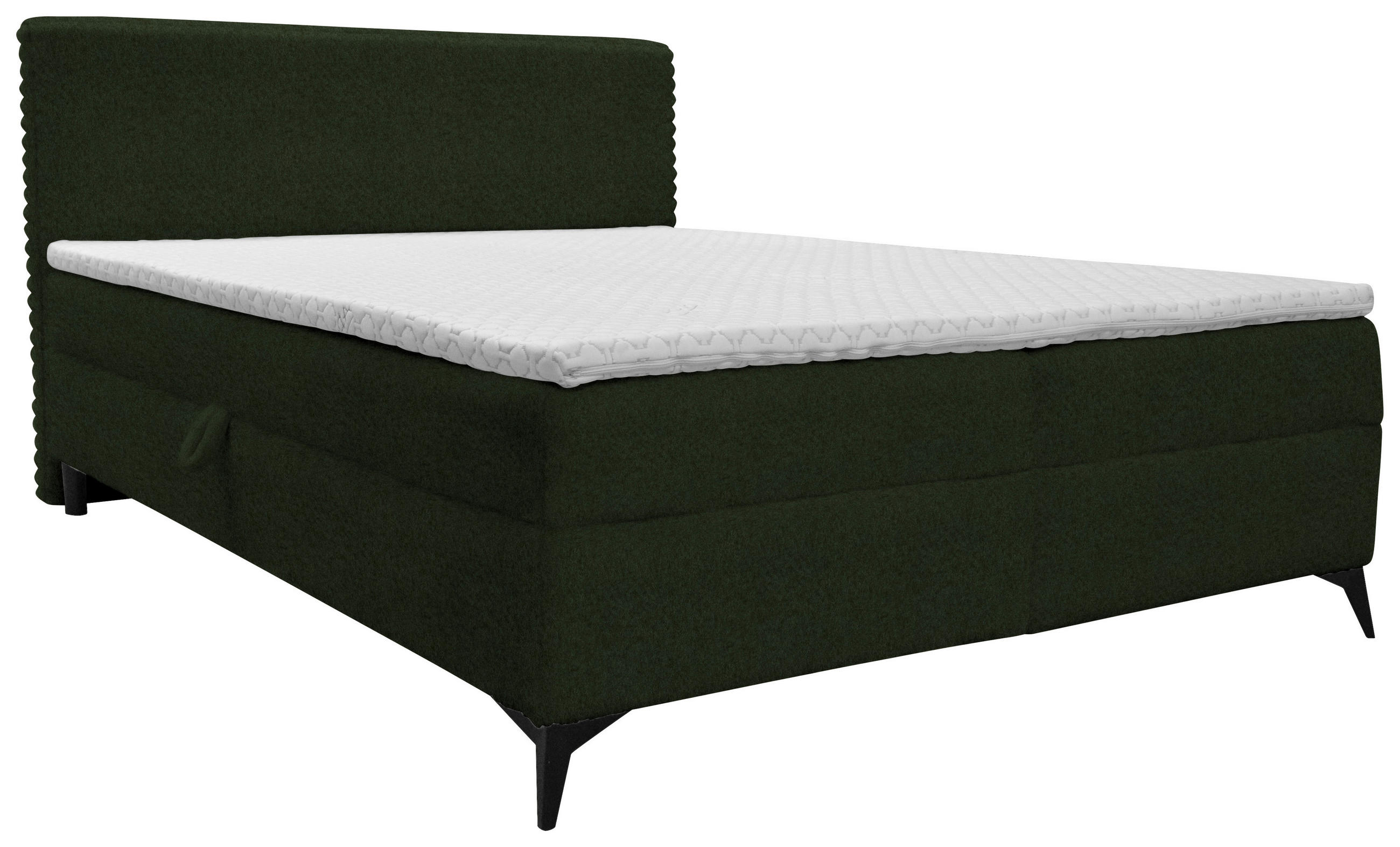 BOXBETT 160/200 cm  in Grün  - Schwarz/Grün, Design, Holz/Holzwerkstoff (160/200cm) - Xora
