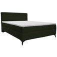 BOXBETT 160/200 cm  in Grün  - Schwarz/Grün, Design, Holz/Holzwerkstoff (160/200cm) - Xora