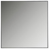 NÁSTĚNNÉ ZRCADLO, 85/85/3,7 cm,  - antracitová, Natur, kov/sklo (85/85/3,7cm) - Linea Natura