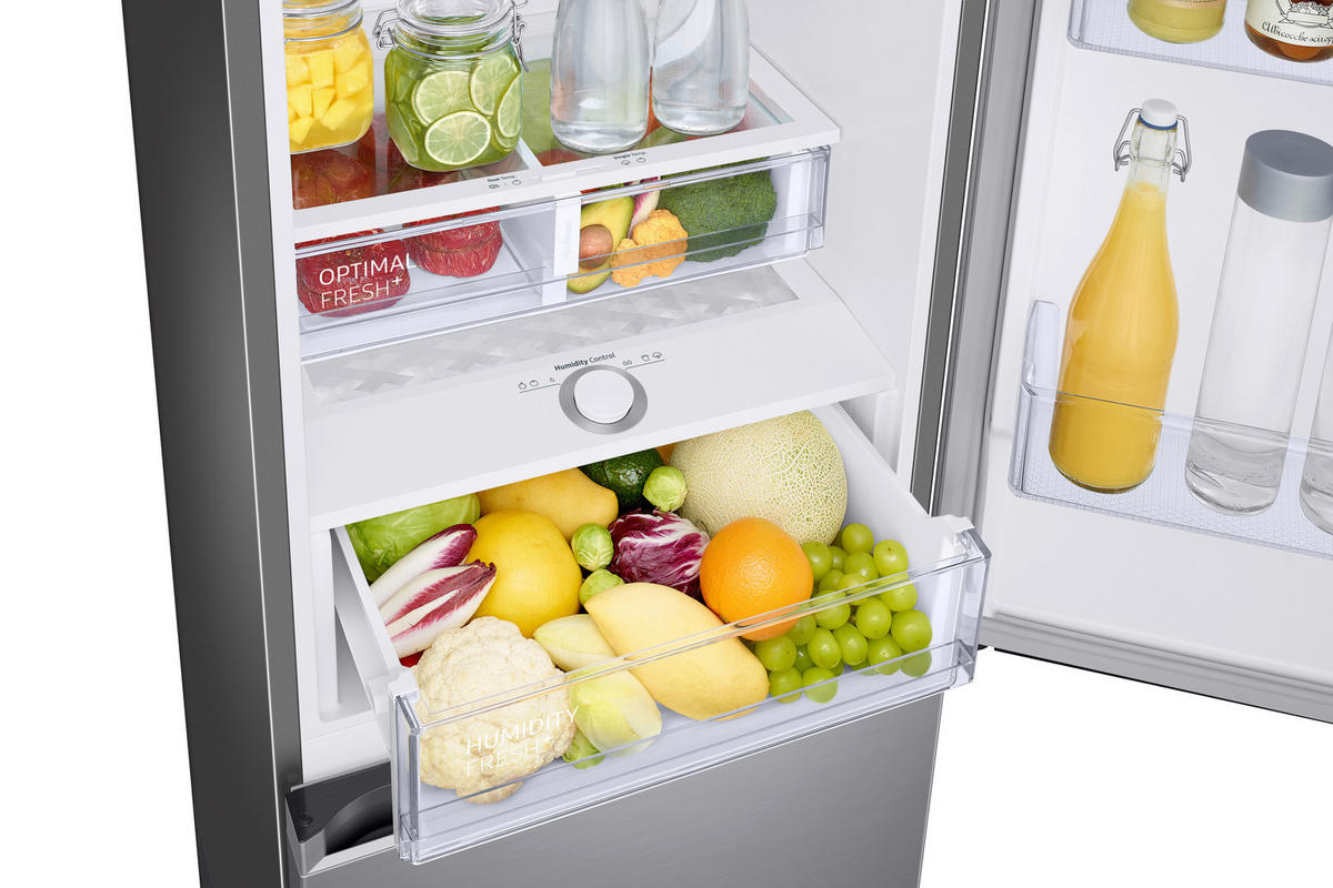 KÜHL-GEFRIER-KOMBINATION RB34C605CS9/EF  - Silberfarben, Basics, Glas/Kunststoff (59,5/185,3/65,8cm) - Samsung