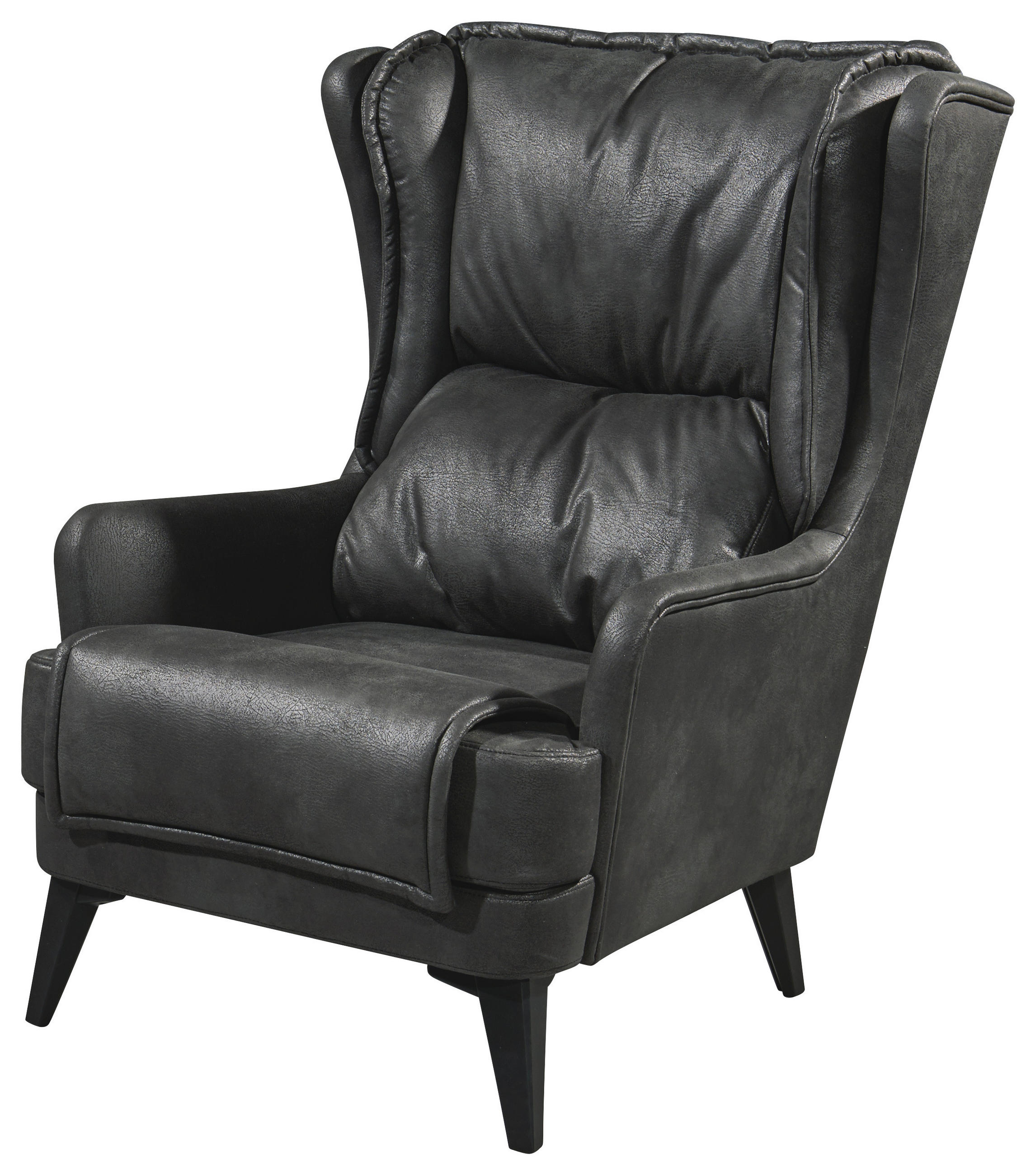 NASLONJAČ tekstil, drvni materijal  antracit   - crna/antracit, Moderno, drvni materijal/tekstil (86/104/109cm) - MID.YOU