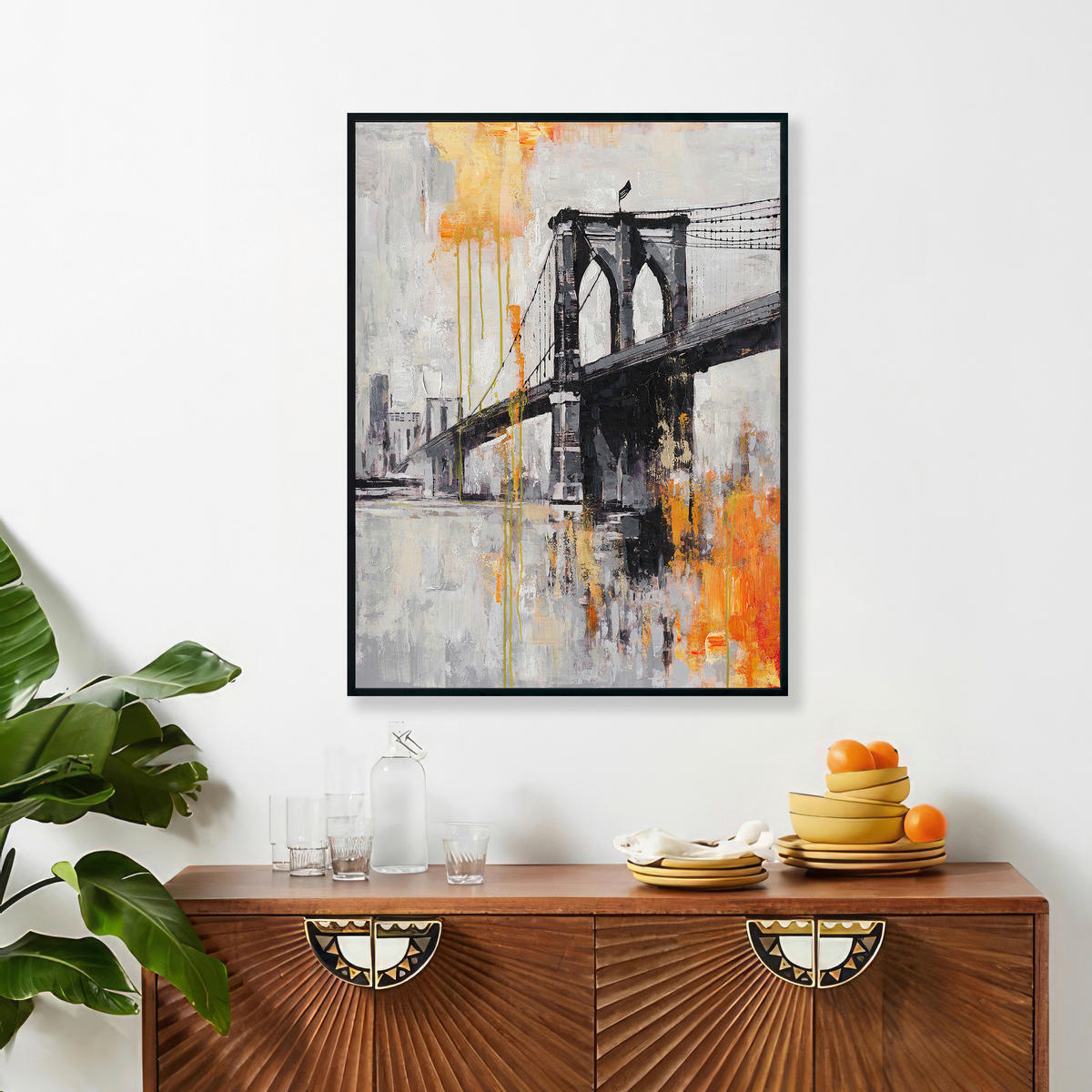 ÖLGEMÄLDE Tiere 90/120 cm  - Multicolor/Schwarz, Design, Holz/Kunststoff (90/120cm) - Monee