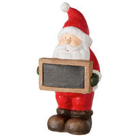 WEIHNACHTSMANN  - Rot/Braun, Basics, Stein (22/16/42cm) - Boltze Home