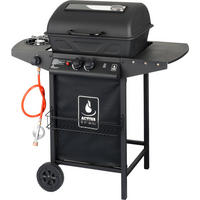 GASGRILL  Schwarz  - Schwarz, Basics, Metall (98/53/100cm) - Ambia Garden