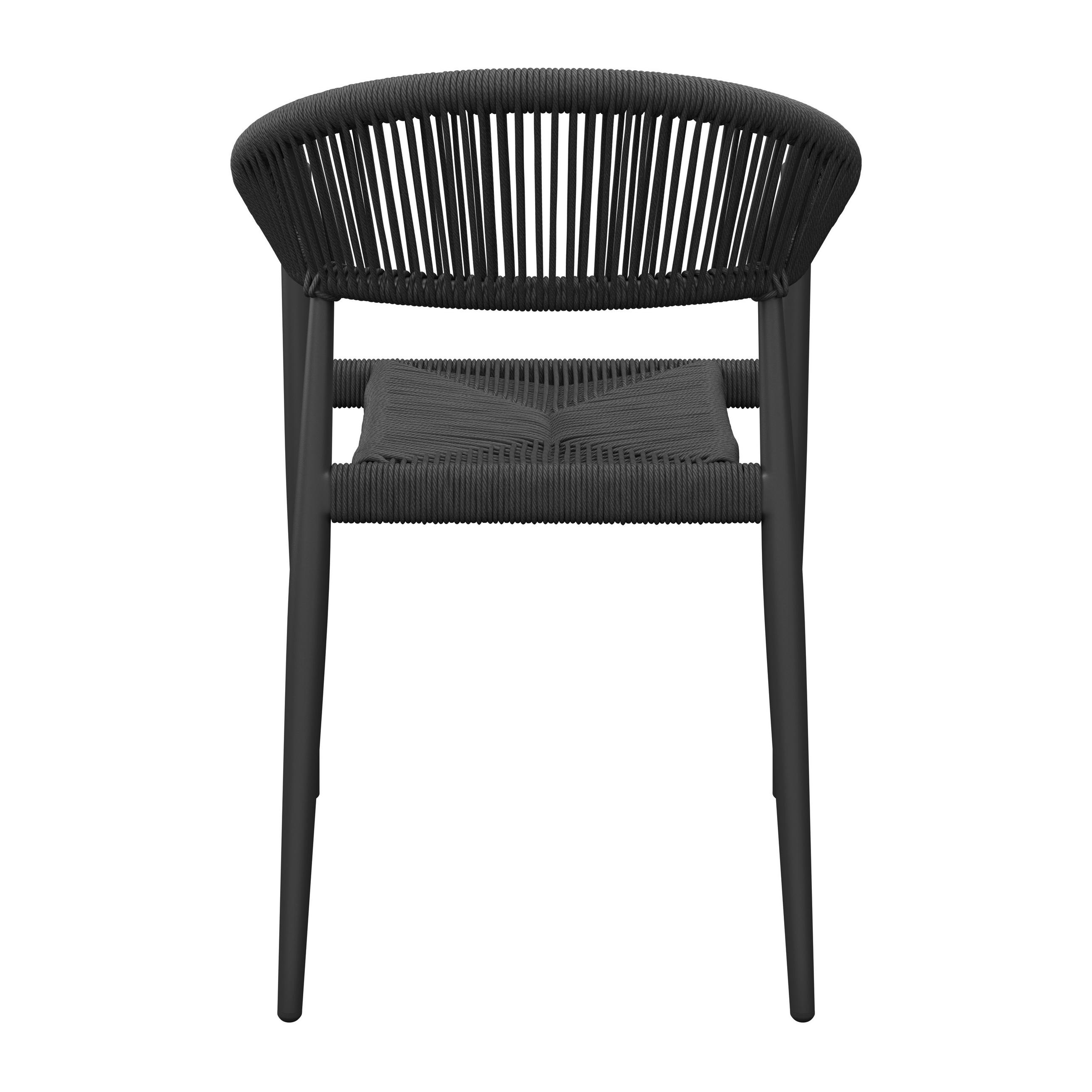 STAPELSESSEL Aluminium Anthrazit  - Anthrazit, KONVENTIONELL, Kunststoff/Metall (55/78/59.5cm) - Ambia Garden