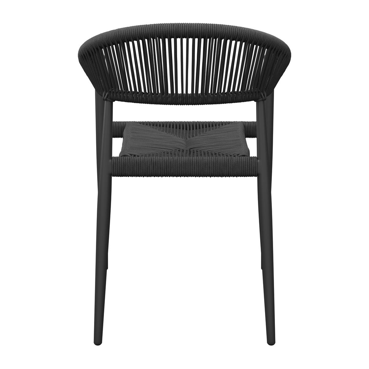 STAPELSESSEL Aluminium Anthrazit  - Anthrazit, KONVENTIONELL, Kunststoff/Metall (55/78/59.5cm) - Ambia Garden