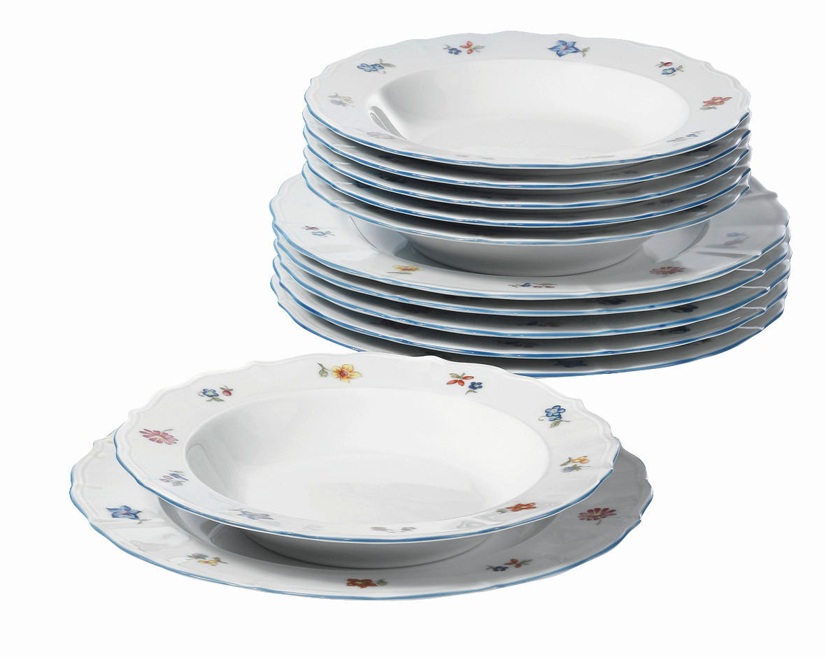 JEDÁLENSKÝ SERVIS porcelán keramika  - viacfarebná/biela, Romantik / Landhaus, keramika (26/26/15cm) - Seltmann Weiden