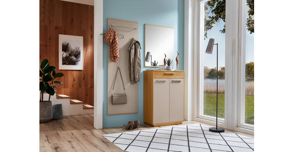 GARDEROBE 3-teilig in 145/195/37 cm - Taupe/Eichefarben, Design, Holz/Holzwerkstoff (145/195/37cm) - Novel