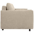 SCHLAFSOFA  in Chenille Beige  - Beige/Schwarz, KONVENTIONELL, Kunststoff/Textil (161/90/108cm) - Carryhome