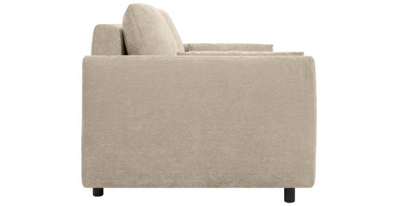 SCHLAFSOFA  in Chenille Beige  - Beige/Schwarz, KONVENTIONELL, Kunststoff/Textil (161/90/108cm) - Carryhome