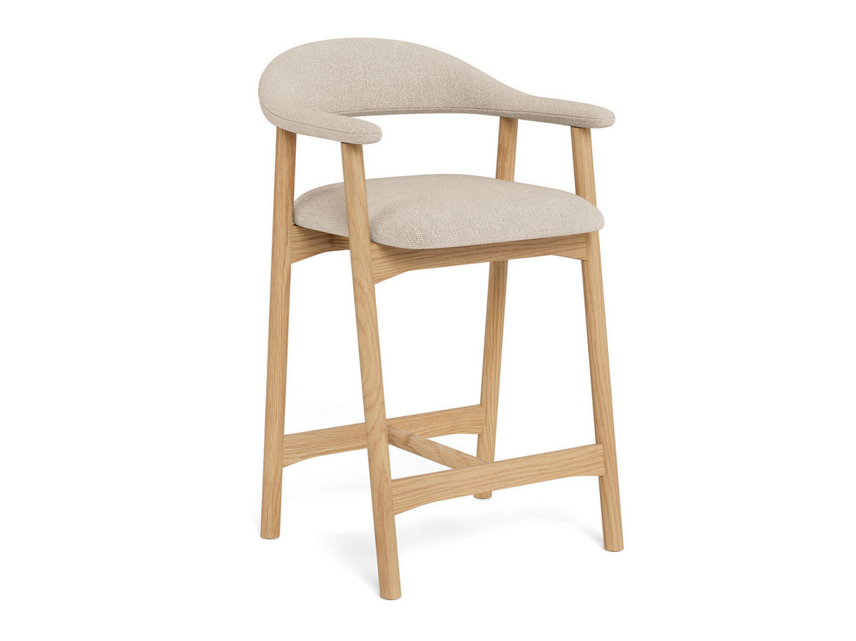 TRESENSTUHL Holz, Textil Beige  - Beige, Modern, Holz/Textil (52/91/52cm) - MID.YOU