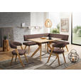 ECKBANK 180/170 cm  in Hellbraun, Wildeiche  - Hellbraun/Wildeiche, Design, Holz/Textil (180/170cm) - Venda