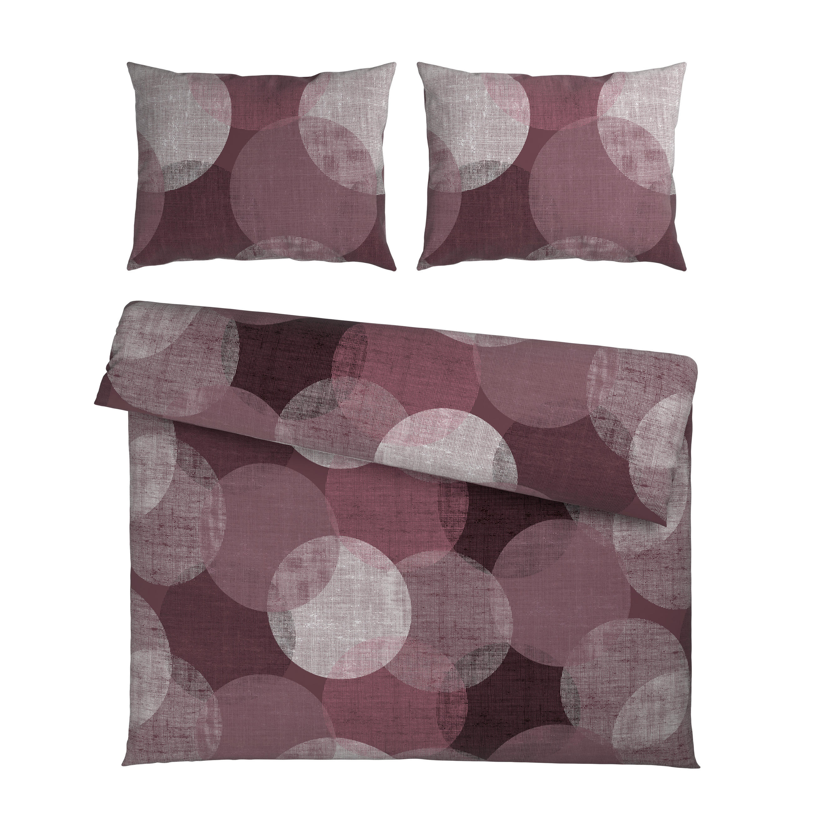 Esposa POSTEĽNÁ BIELIZEŇ, flanel, hnedofialová, 200/200 cm