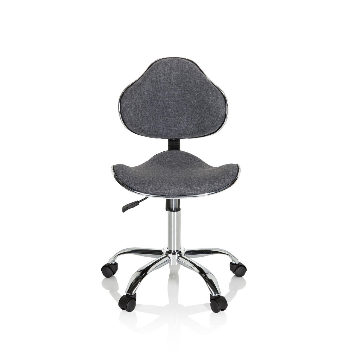 JUGENDDREHSTUHL Grau  - Grau, Basics, Kunststoff (47/87-98/49cm)