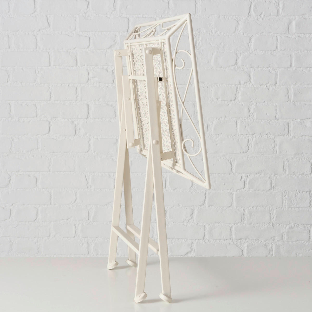 KISASZTAL fém 60,3/48,2/56,6 cm  - fehér, Lifestyle, fém (60,3/48,2/56,6cm)