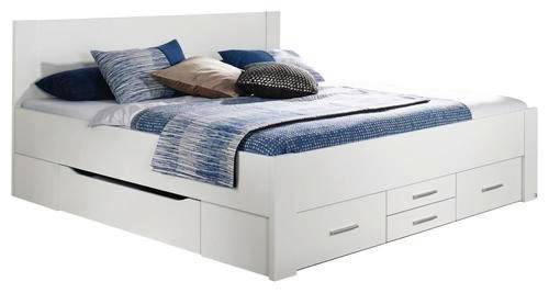 STAURAUMBETT 140/200 cm in Weiss - Weiss, Basics, Holzwerkstoff (140/200cm) - Rauch Möbel
