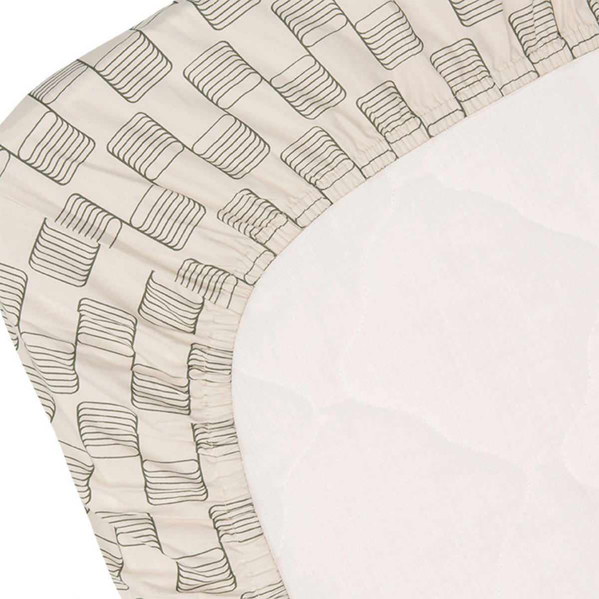 KINDERSPANNBETTTUCH 60/120 cm   - Dunkelgrün/Weiß, Basics, Textil (60/120cm) - Witlof for Kids