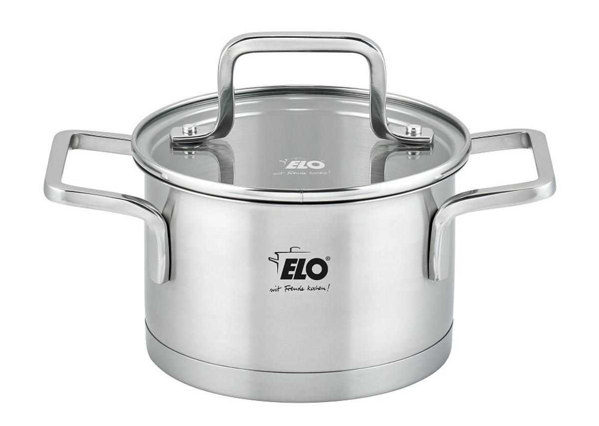 FLEISCHTOPF Topas 1,2 L  - Transparent/Silberfarben, Basics, Glas/Metall (14cm) - ELO