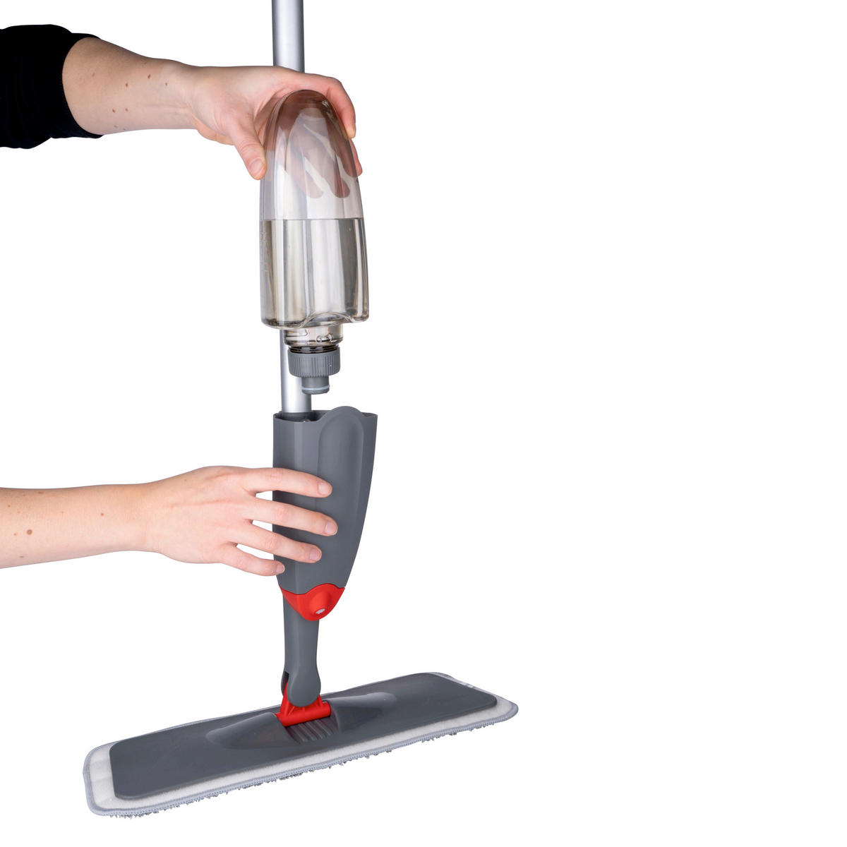 BODENWISCHER  - Transparent/Schwarz, Basics, Kunststoff/Textil (38,5/12/127cm) - Dirt Devil