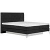 BOXSPRINGBETT 180/200 cm  in Anthrazit  - Chromfarben/Anthrazit, Design, Textil/Metall (180/200cm) - Welnova