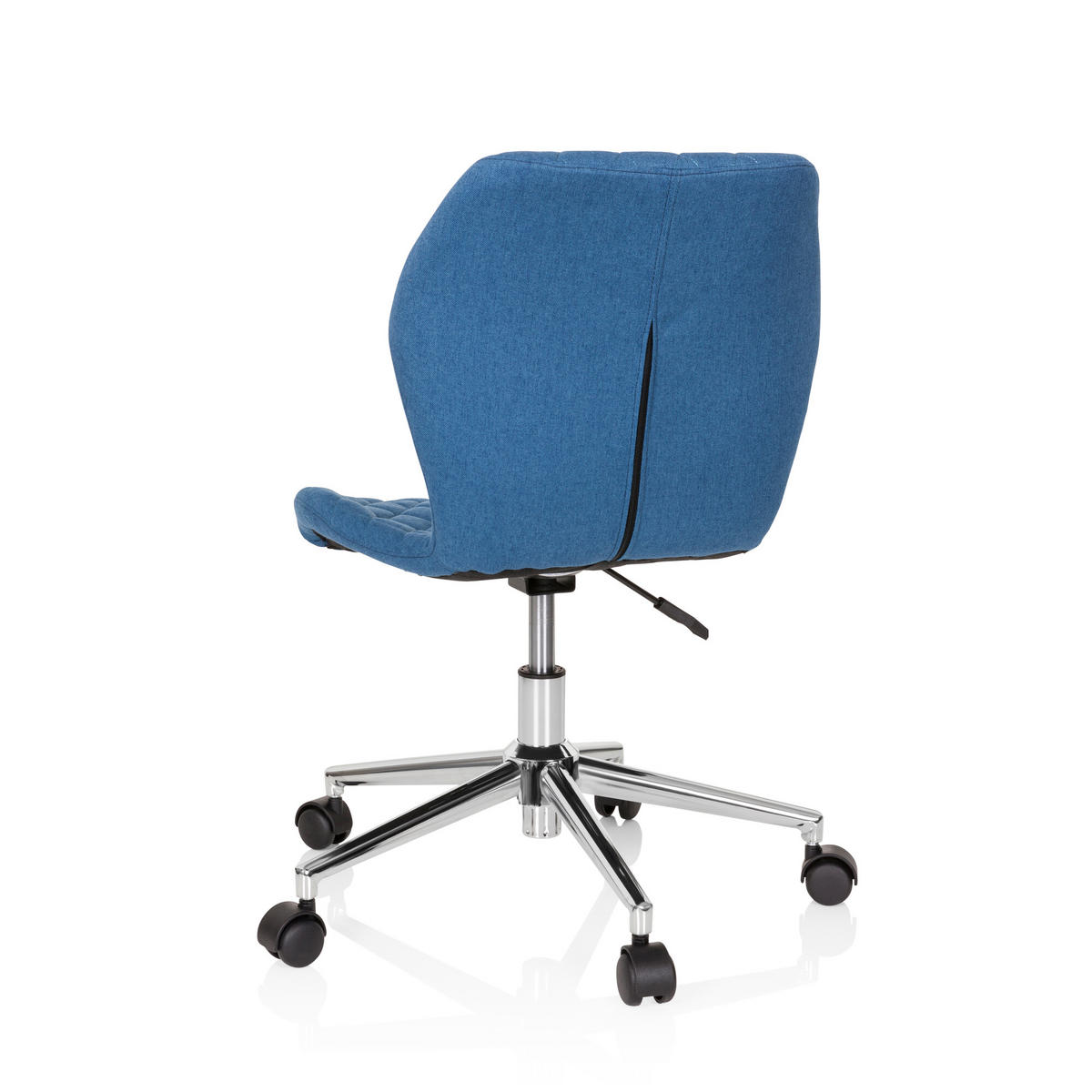 OTOČNÁ ŽIDLE PRO MLÁDEŽ, modrá - modrá, Basics, textil/plast (47/73-83/43cm) - MID.YOU