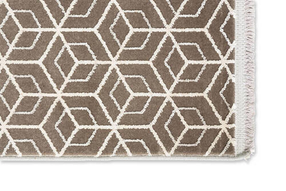WEBTEPPICH 170/240 cm Metric  - Taupe, Design, Textil (170/240cm) - Joop!
