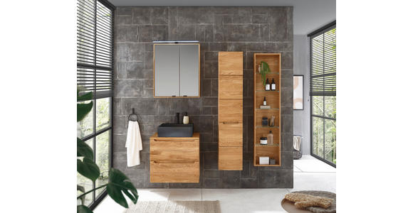 WASCHBECKEN 42/13/42 cm  - Schwarz, Basics, Stein (42/13/42cm) - Linea Natura