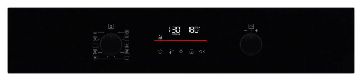 EINBAUBACKOFEN EOFDP46BK  - Schwarz, Basics, Glas (59,5/59,4/56,0cm) - Electrolux