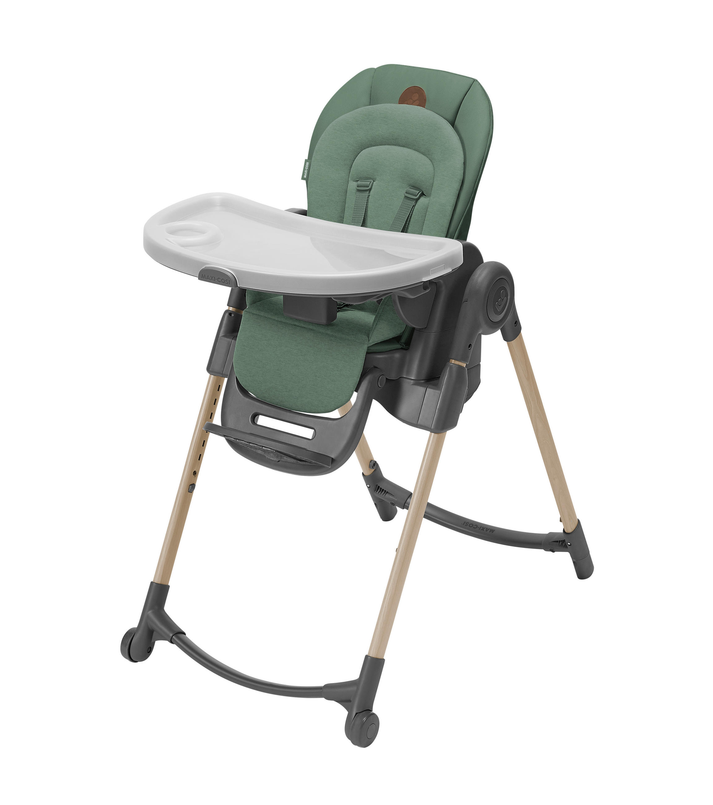 STOLČEK ZA HRANJENJE  Minla  57/106/86 cm         temno zelena  - temno zelena, Basics, kovina/umetna masa (57/106/86cm) - Maxi-Cosi