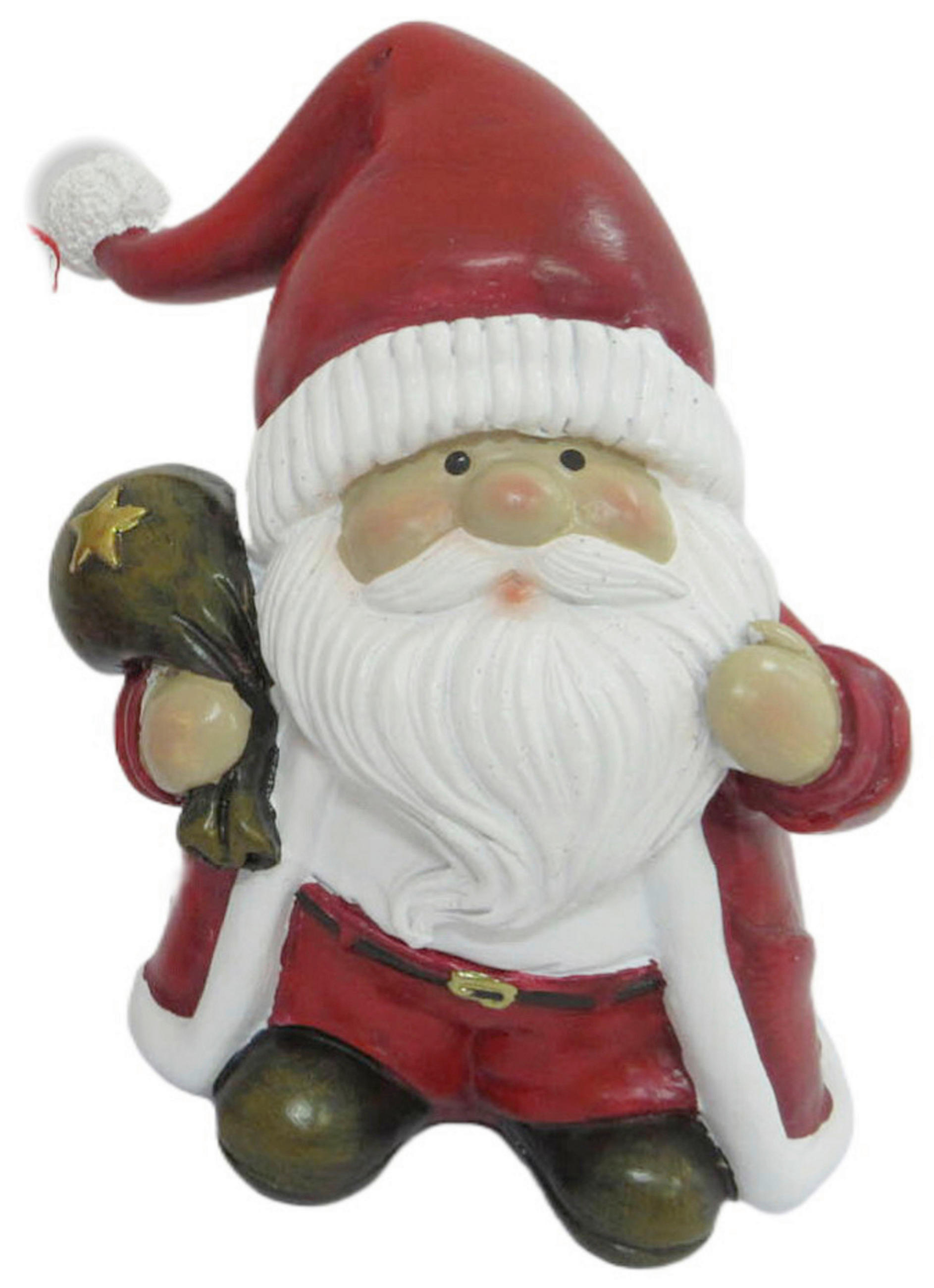 WEIHNACHTSMANN - Rot/Weiß, LIFESTYLE, Kunststoff (10/12/6cm) - X-Mas