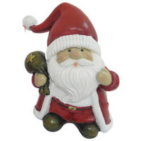 WEIHNACHTSMANN - Rot/Weiß, LIFESTYLE, Kunststoff (10/12/6cm) - X-Mas