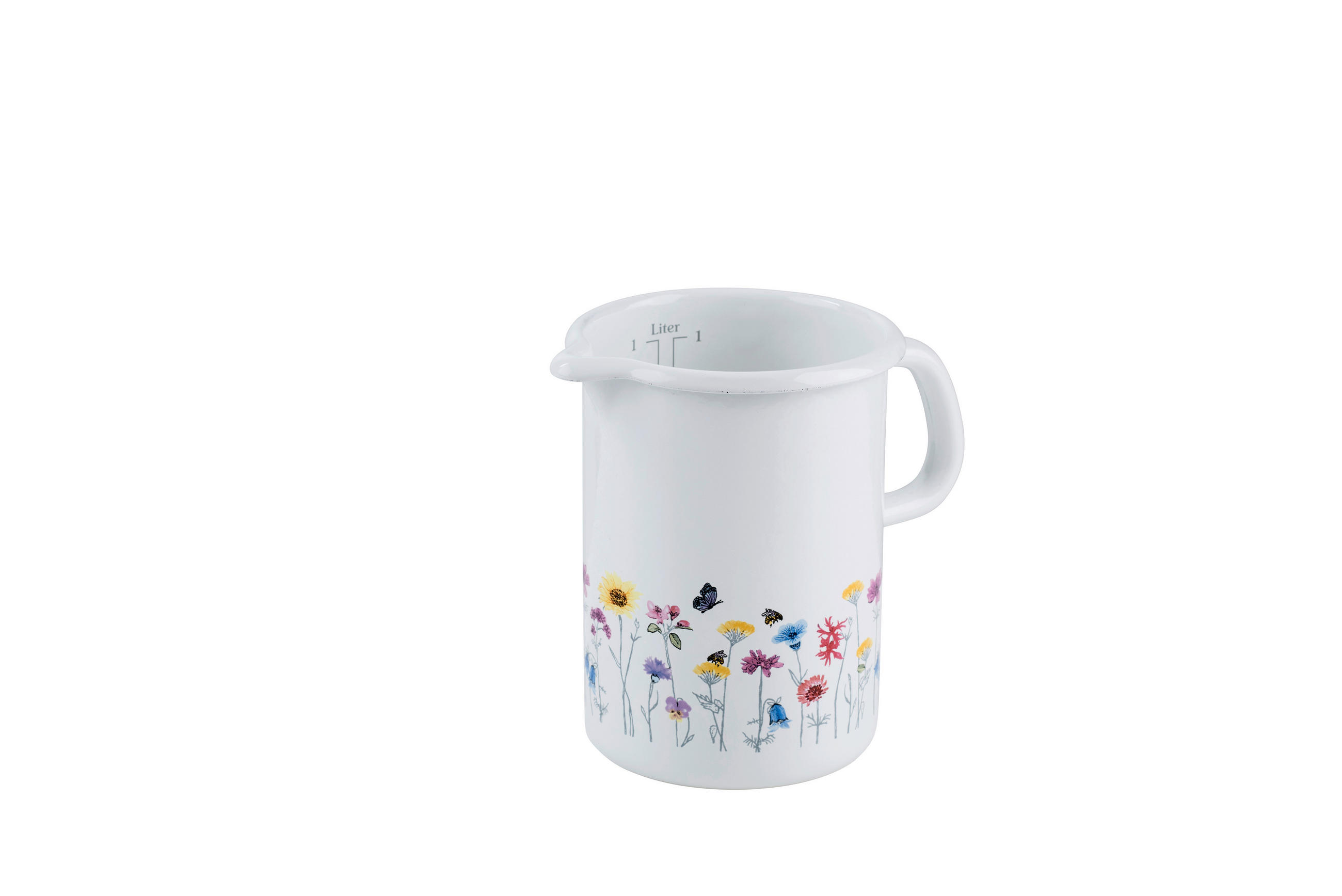 MESSBECHER - Weiß, LIFESTYLE, Metall (1l) - Riess