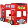 Autobett 90/190 cm  in Rot  - Rot/Weiß, LIFESTYLE, Holz/Holzwerkstoff (90/190cm) - Livetastic